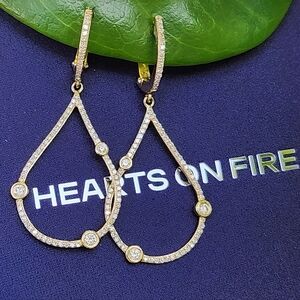 14Kt Hearts On Fire Diamond Earrings